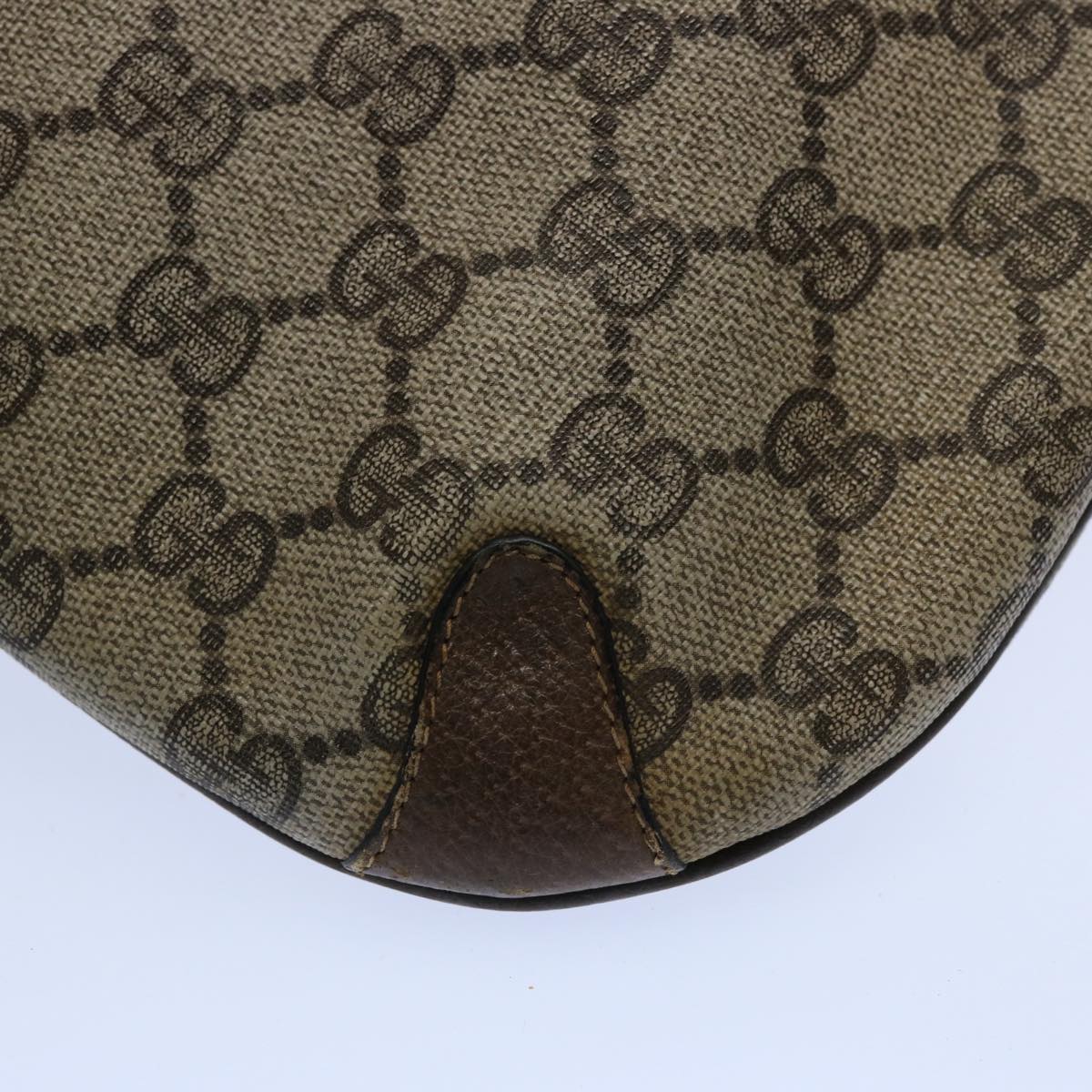 GUCCI GG Supreme Web Sherry Line Clutch Bag Beige Red Green 39 02 026 60306
