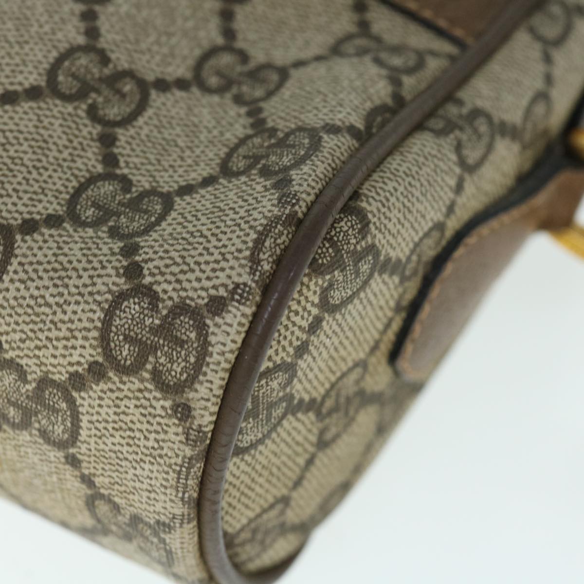 GUCCI GG Supreme Web Sherry Line Shoulder Bag Beige Red 56 02 004 60741