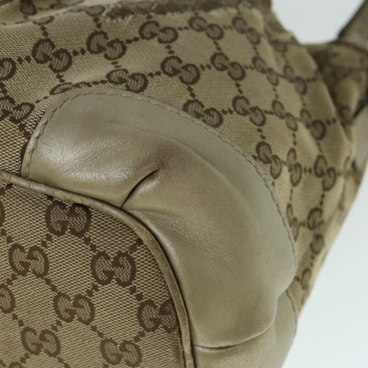 GUCCI GG Canvas Tote Bag Beige 247902 60786