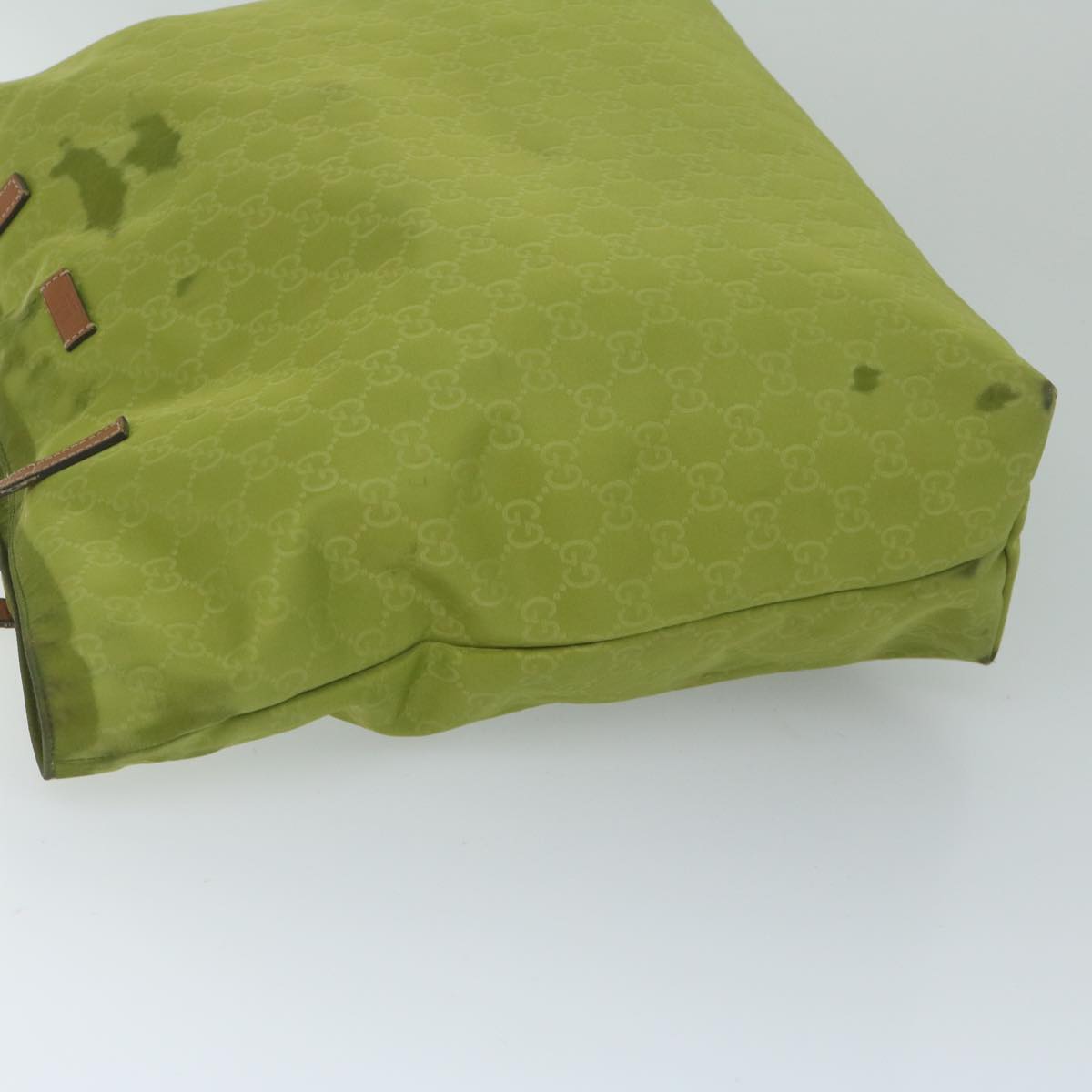 GUCCI GG Canvas Tote Bag Green 295252 60789