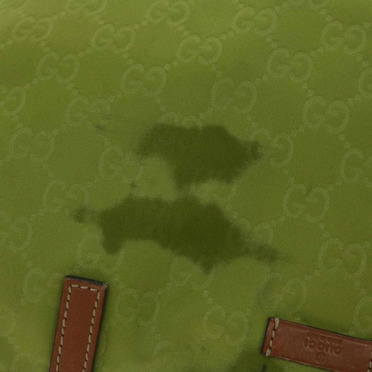 GUCCI GG Canvas Tote Bag Green 295252 60789