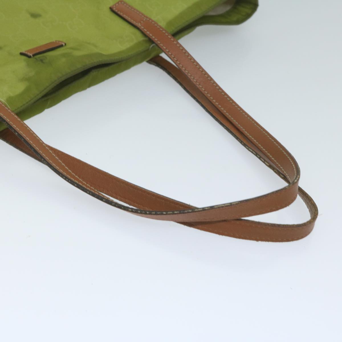 GUCCI GG Canvas Tote Bag Green 295252 60789