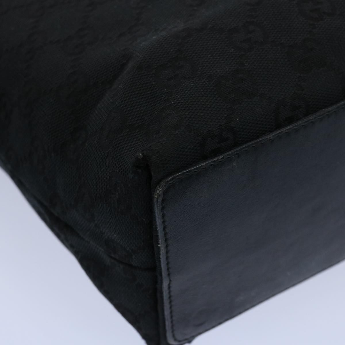 GUCCI GG Canvas Tote Bag Black 002 1099 60792