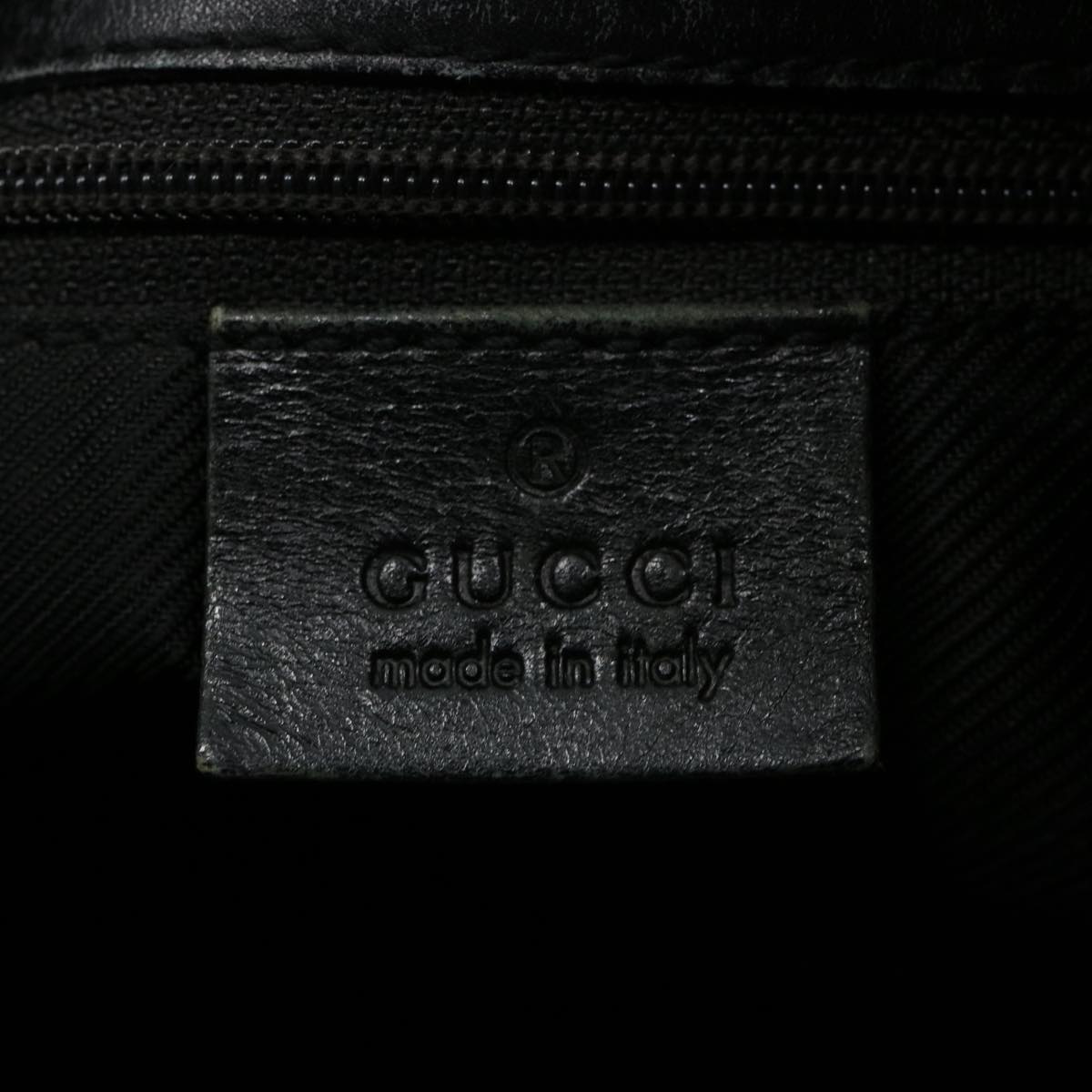 GUCCI GG Canvas Tote Bag Black 31244 60793