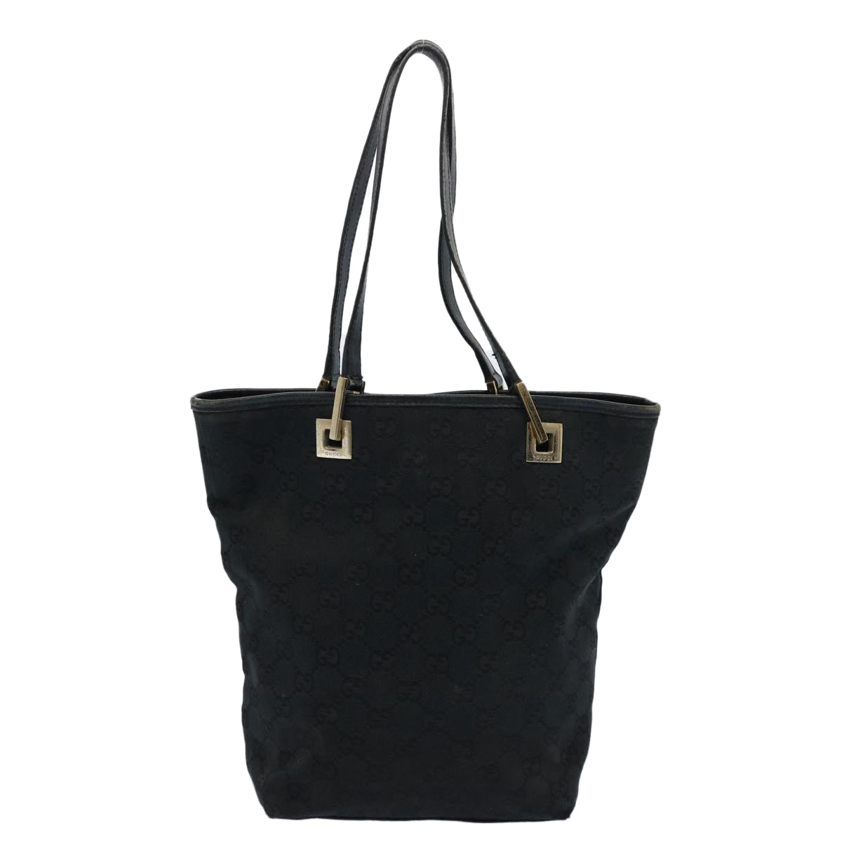 GUCCI GG Canvas Tote Bag Black 31244 60793
