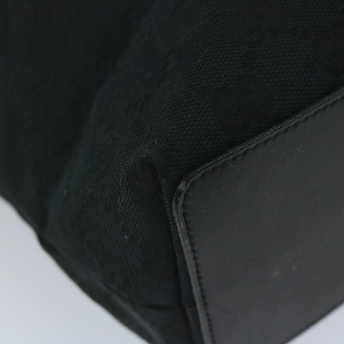 GUCCI GG Canvas Tote Bag Black 002 1099 60794
