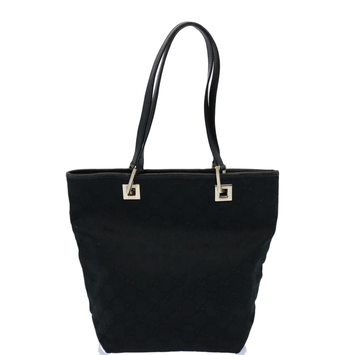 GUCCI GG Canvas Tote Bag Black 002 1099 60794