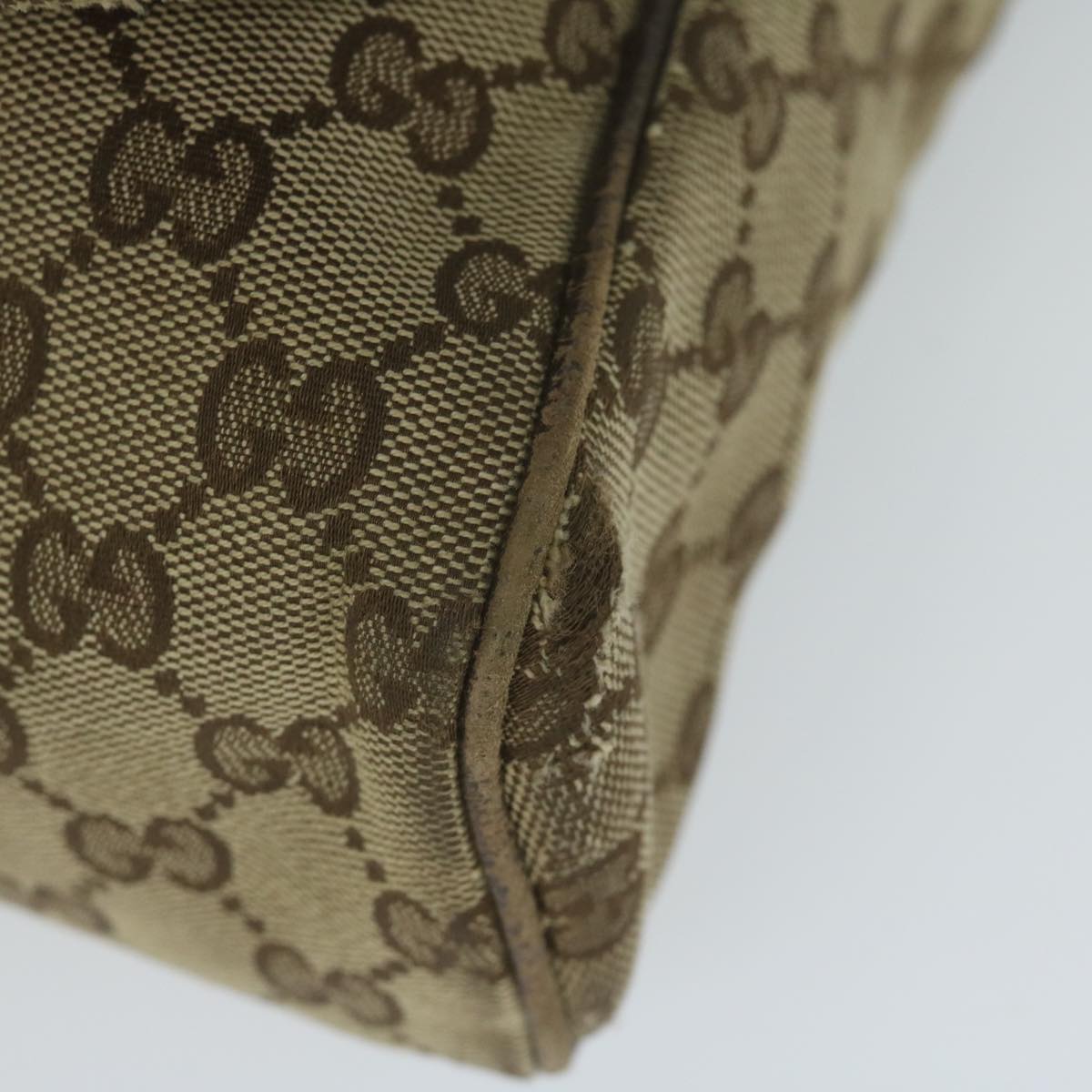 GUCCI GG Canvas Shoulder Bag Beige 146236 60797