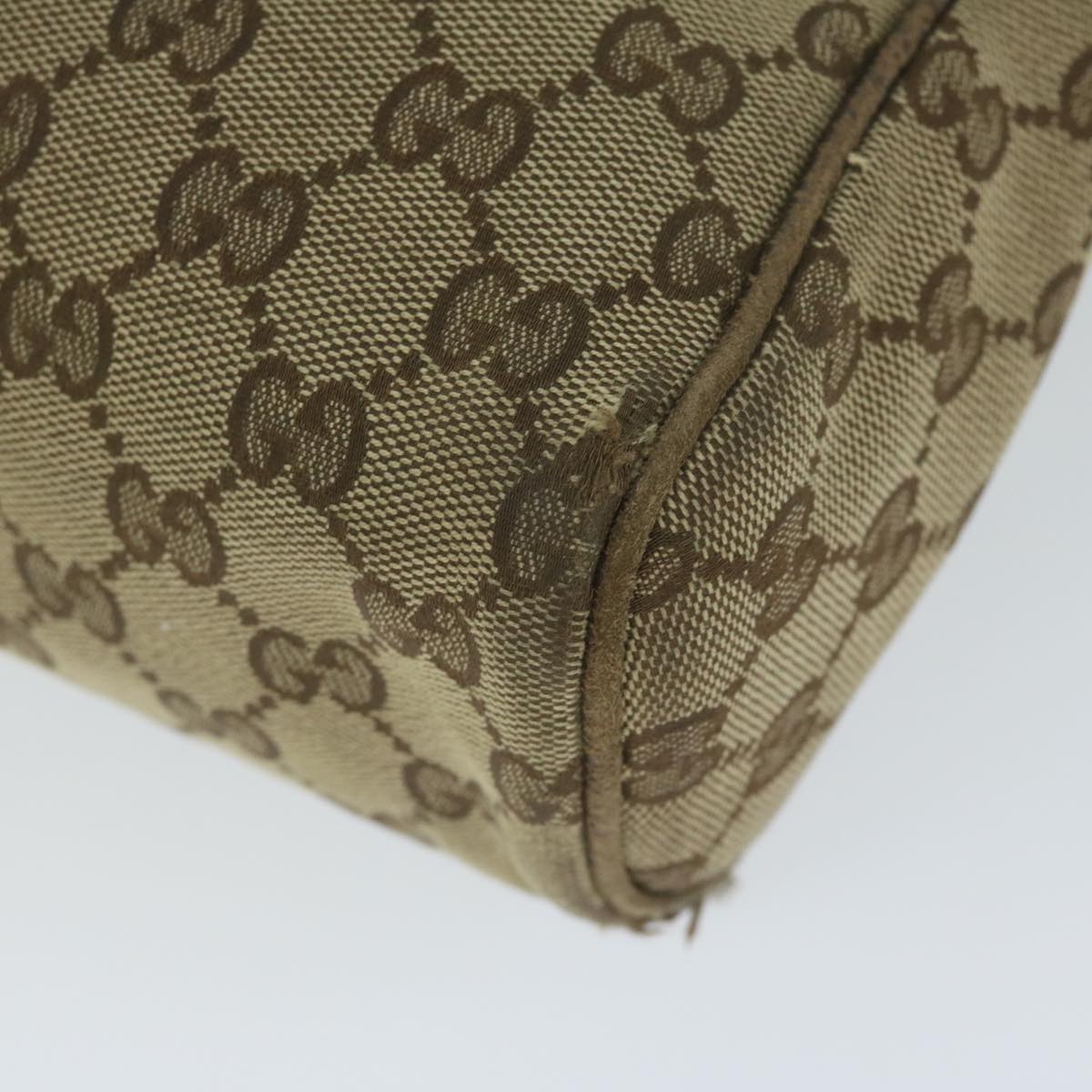 GUCCI GG Canvas Shoulder Bag Beige 146236 60797