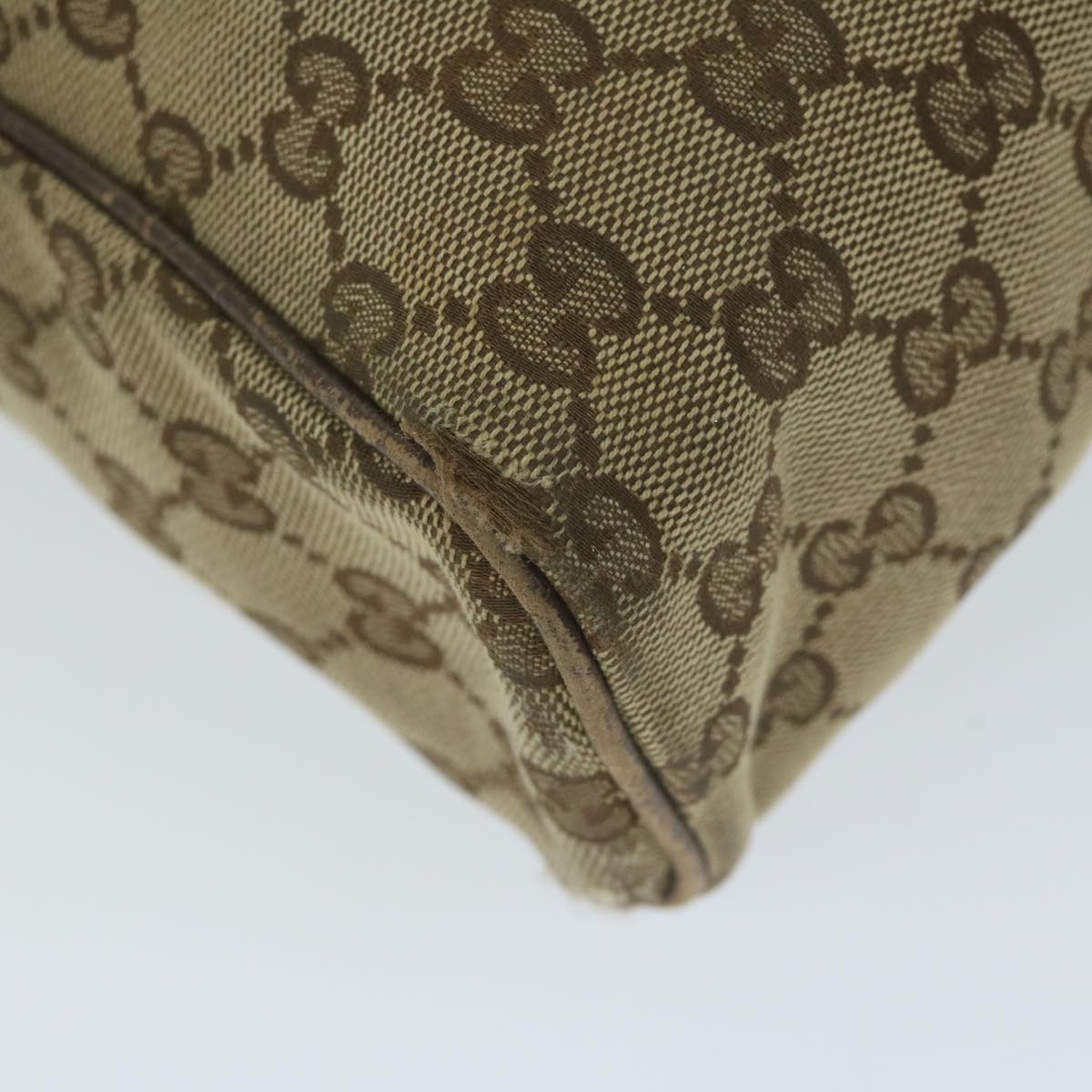 GUCCI GG Canvas Shoulder Bag Beige 146236 60797