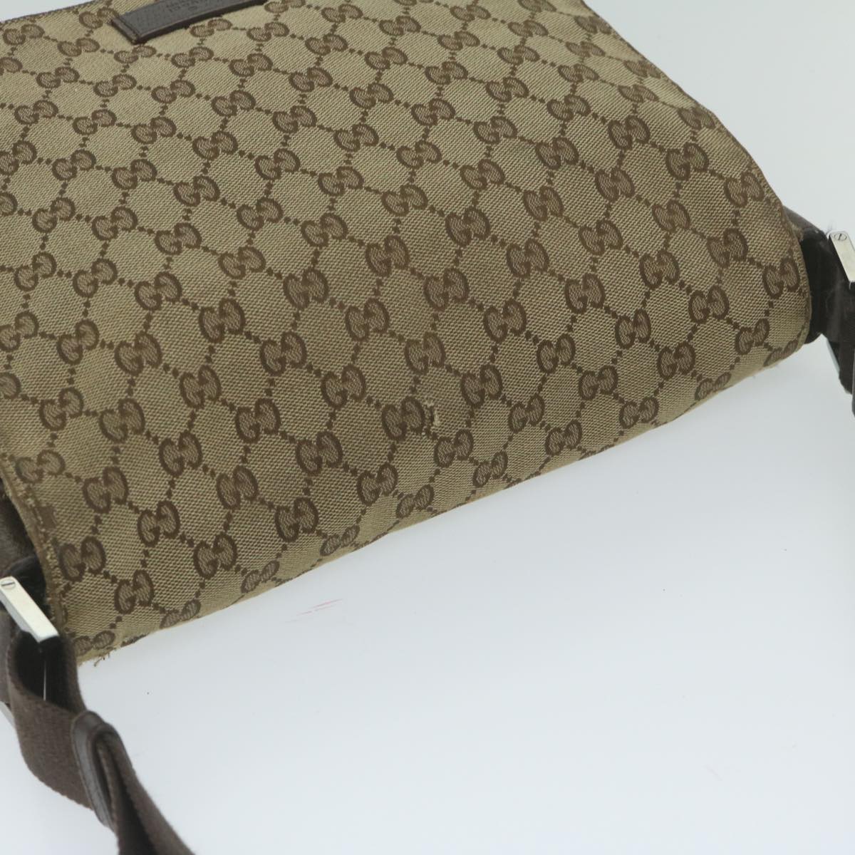 GUCCI GG Canvas Shoulder Bag Beige 146236 60797