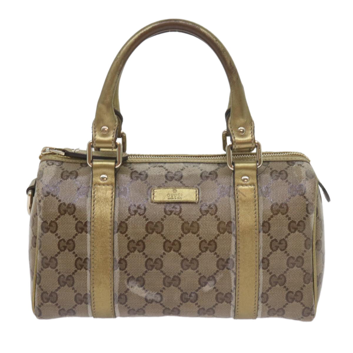 GUCCI GG Crystal Hand Bag Gold 193604 60877