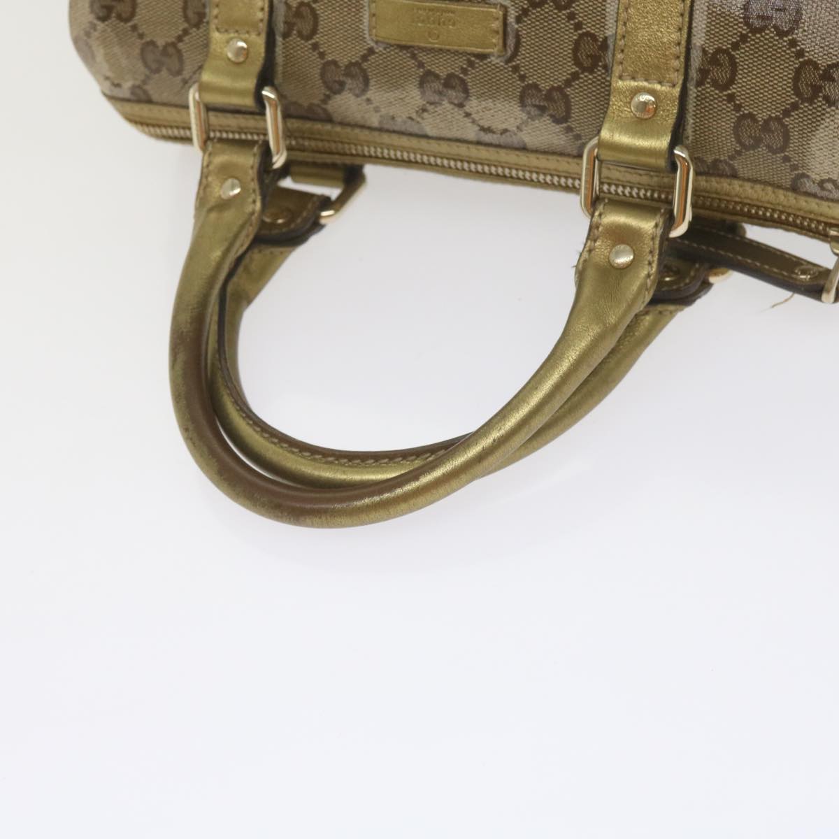 GUCCI GG Crystal Hand Bag Gold 193604 60877