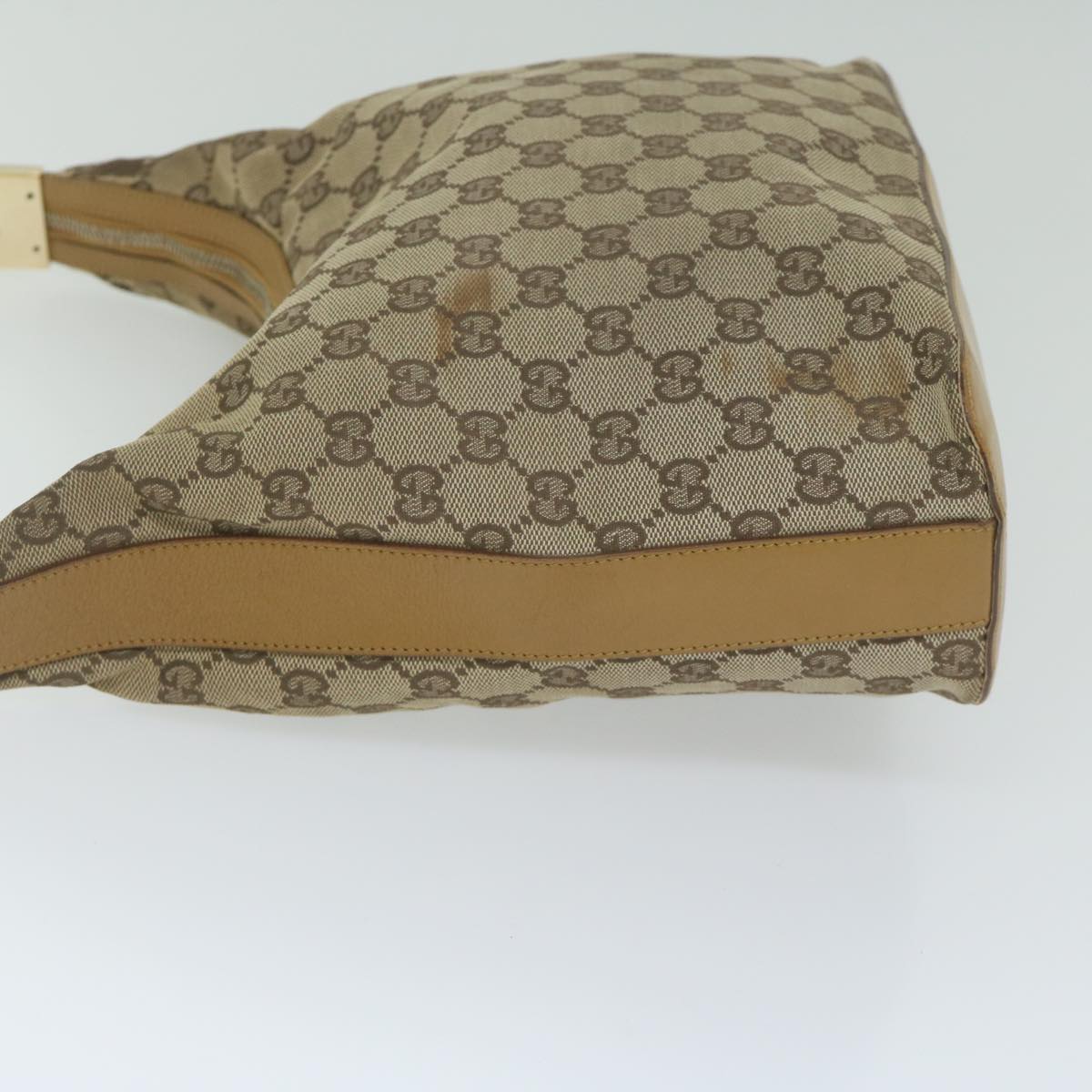 GUCCI GG Canvas Shoulder Bag Beige 001 3814 60888