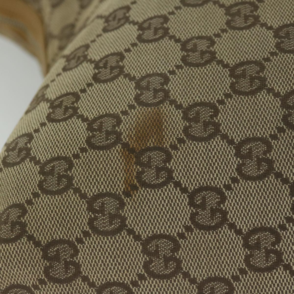 GUCCI GG Canvas Shoulder Bag Beige 001 3814 60888