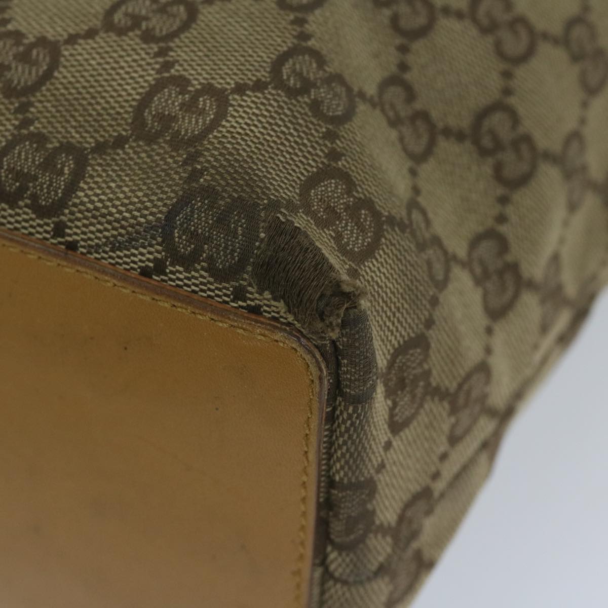 GUCCI GG Canvas Tote Bag Beige 002 1099 60920