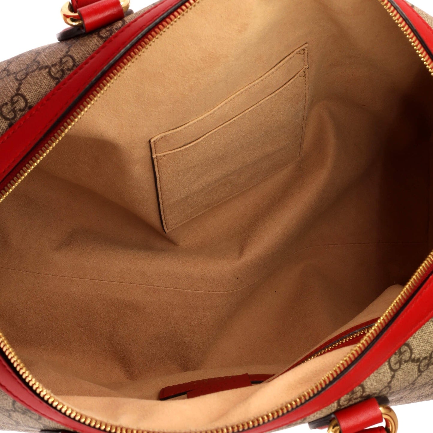 Convertible Boston Bag Embroidered GG Coated Canvas Medium