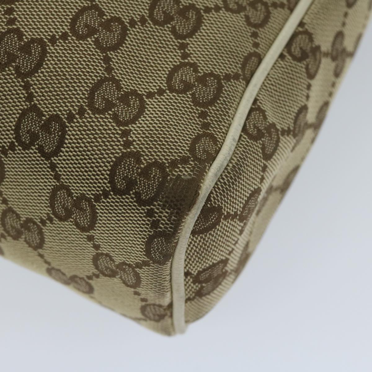GUCCI GG Canvas Shoulder Bag Beige 146236 61032