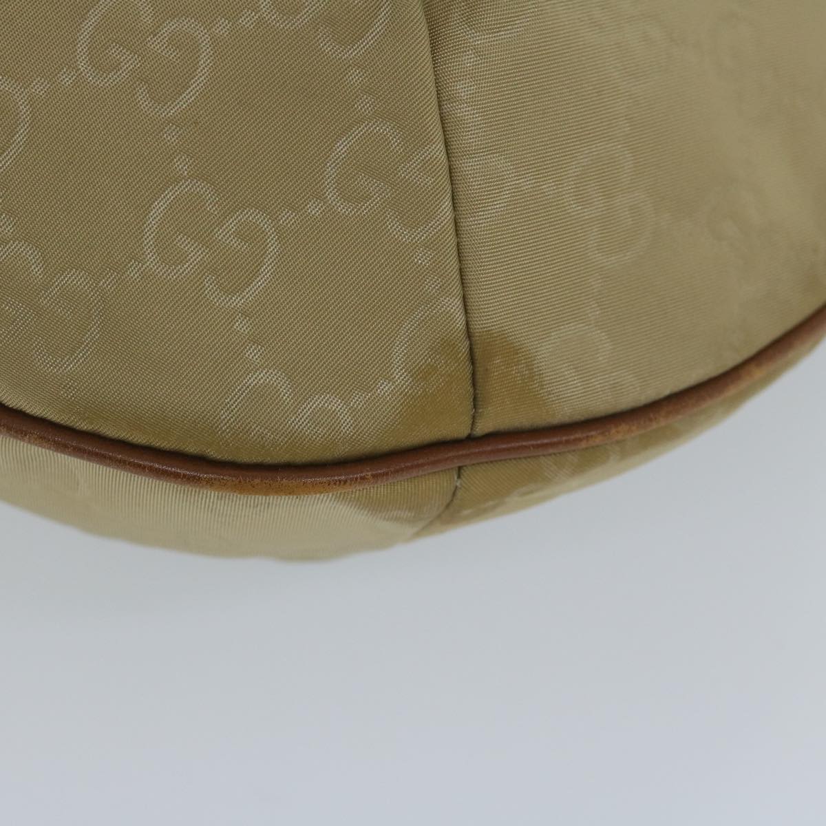 GUCCI GG Canvas Shoulder Bag Beige 181092 61091