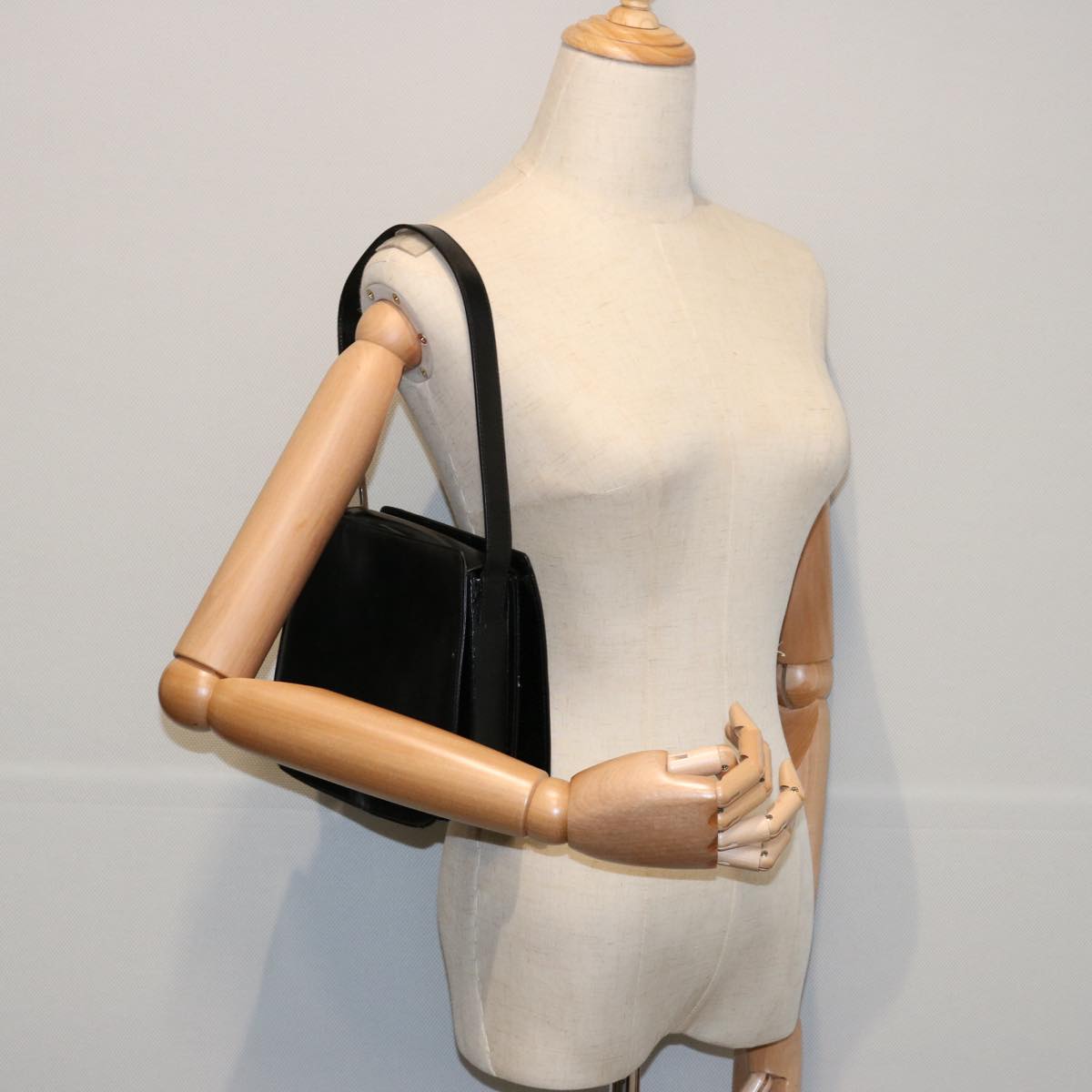 GUCCI Shoulder Bag Leather Black 007 406 0259 61123