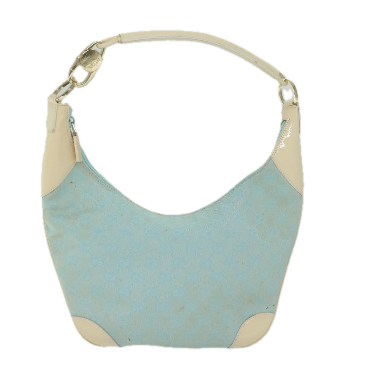 GUCCI GG Canvas Shoulder Bag Turquoise Blue 001 4158 3754 61197