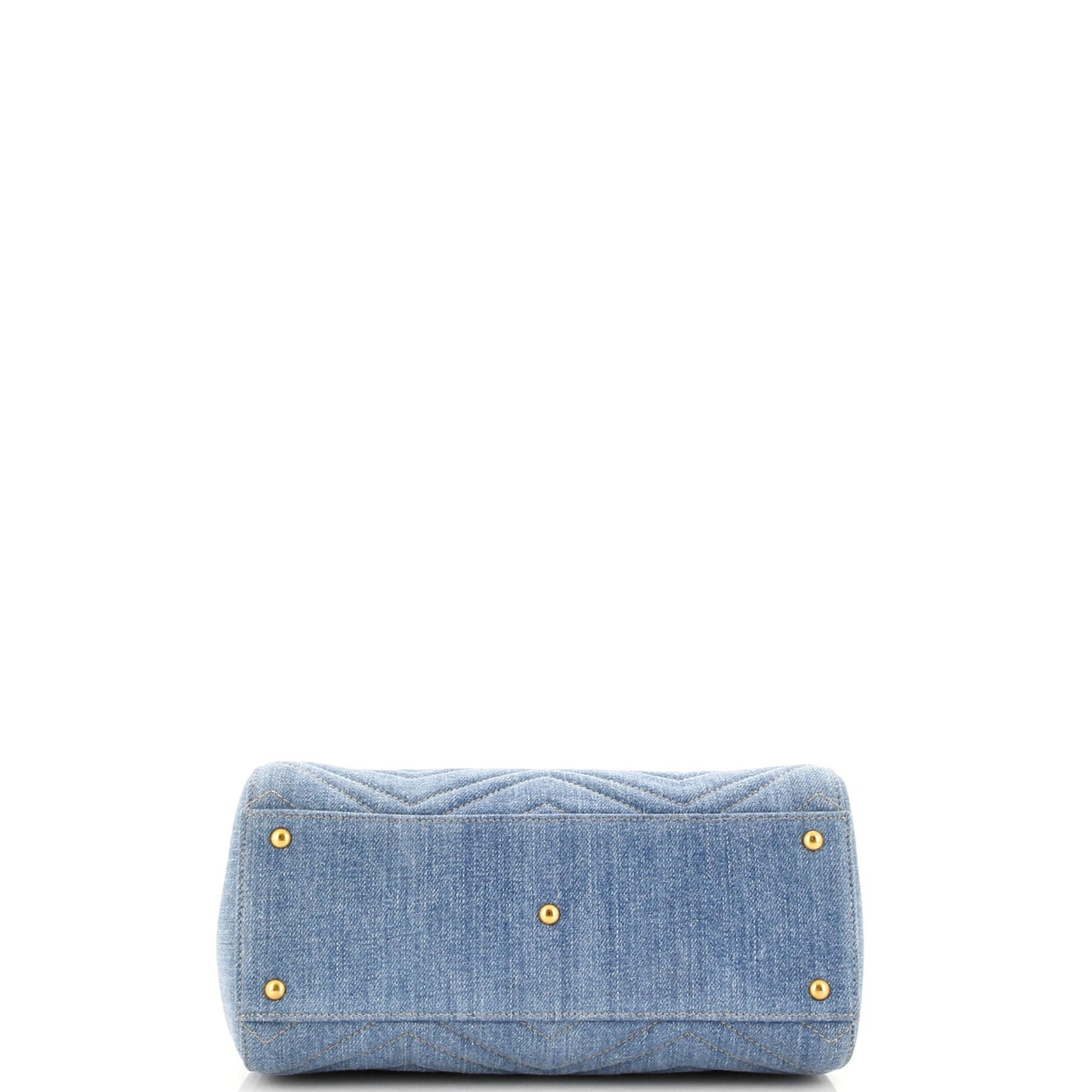 Pearly GG Marmont Tote Matelasse Denim Small