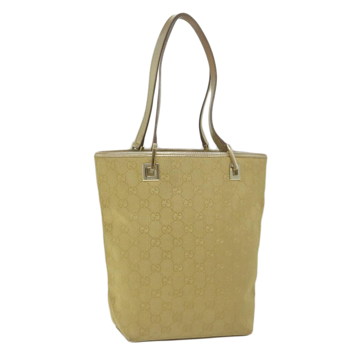 GUCCI GG Canvas Tote Bag Gold 002 1099 61245