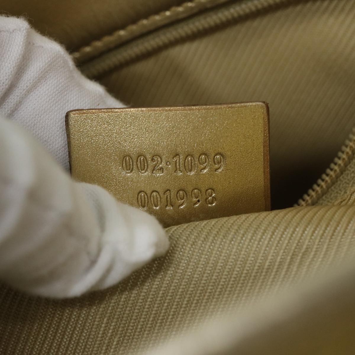 GUCCI GG Canvas Tote Bag Gold 002 1099 61245