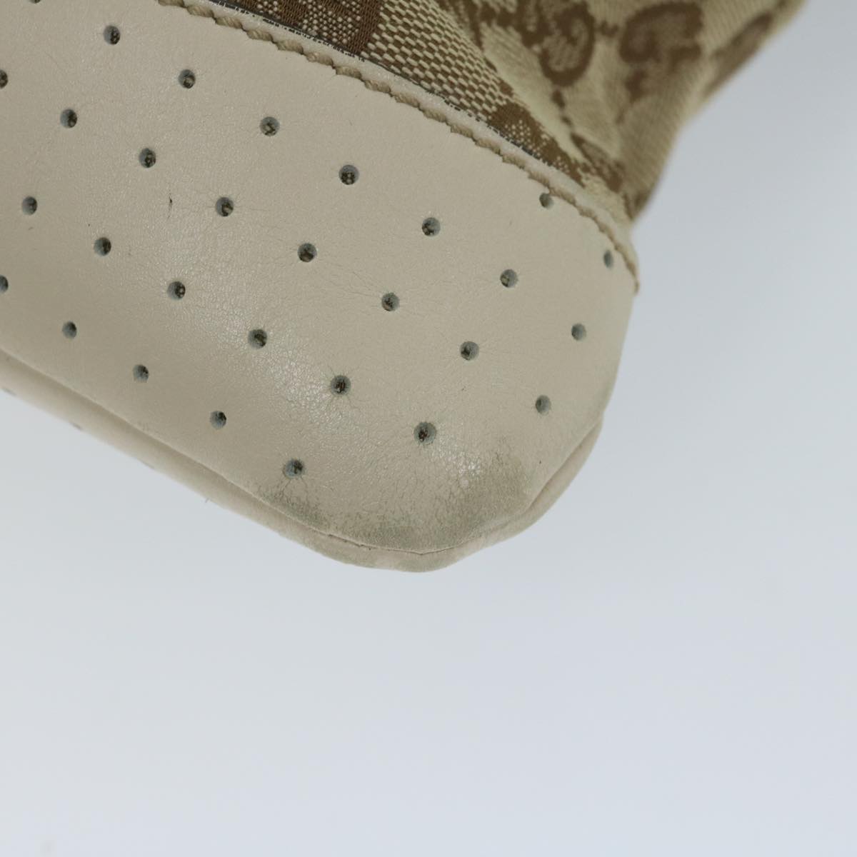 GUCCI GG Canvas Shoulder Bag Beige 145857 61246