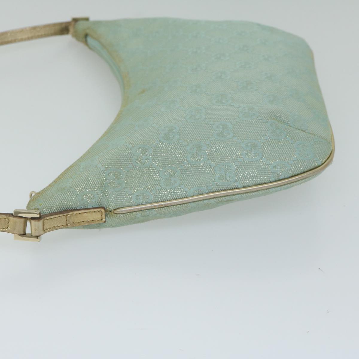 GUCCI GG Canvas Shoulder Bag Light Blue 61257
