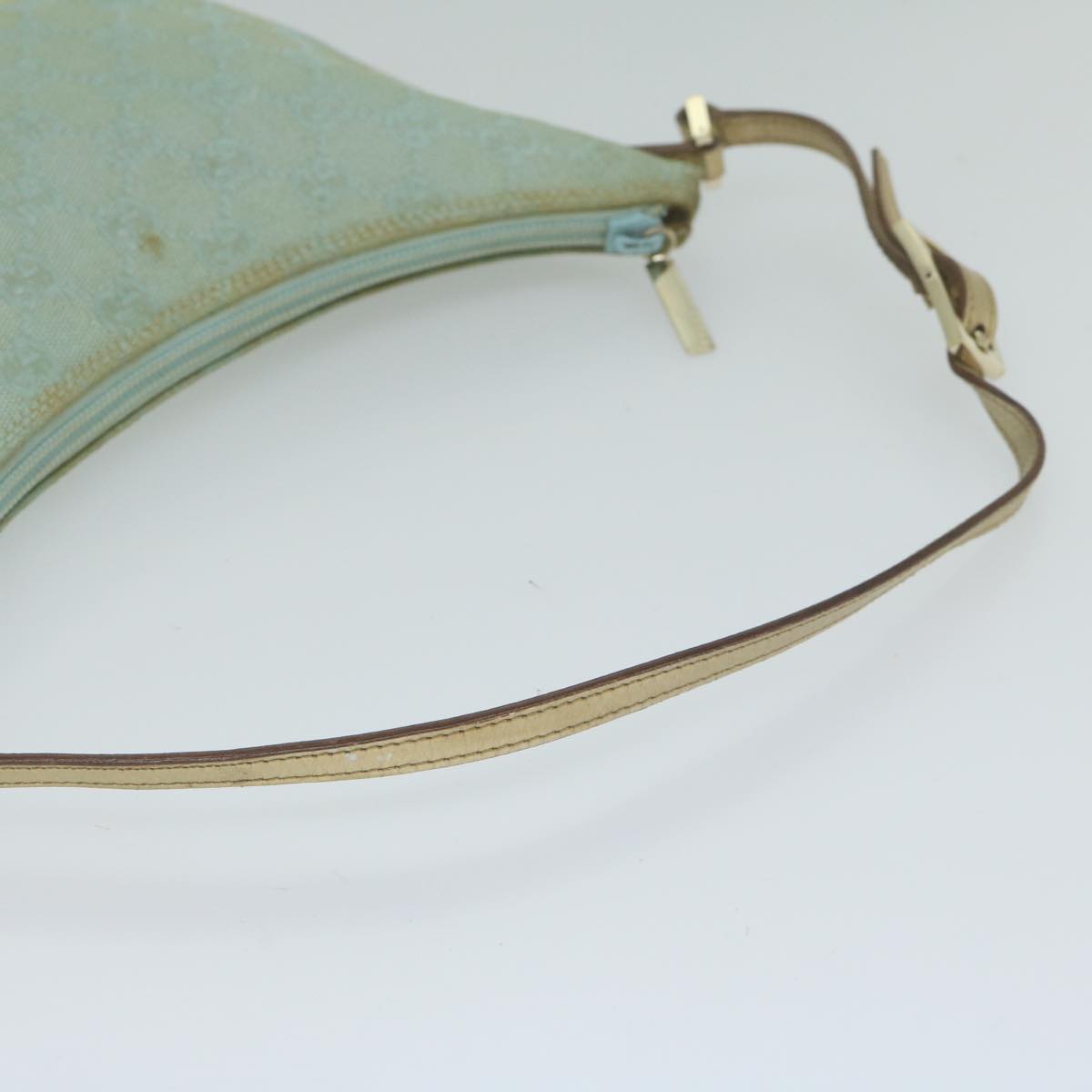 GUCCI GG Canvas Shoulder Bag Light Blue 61257