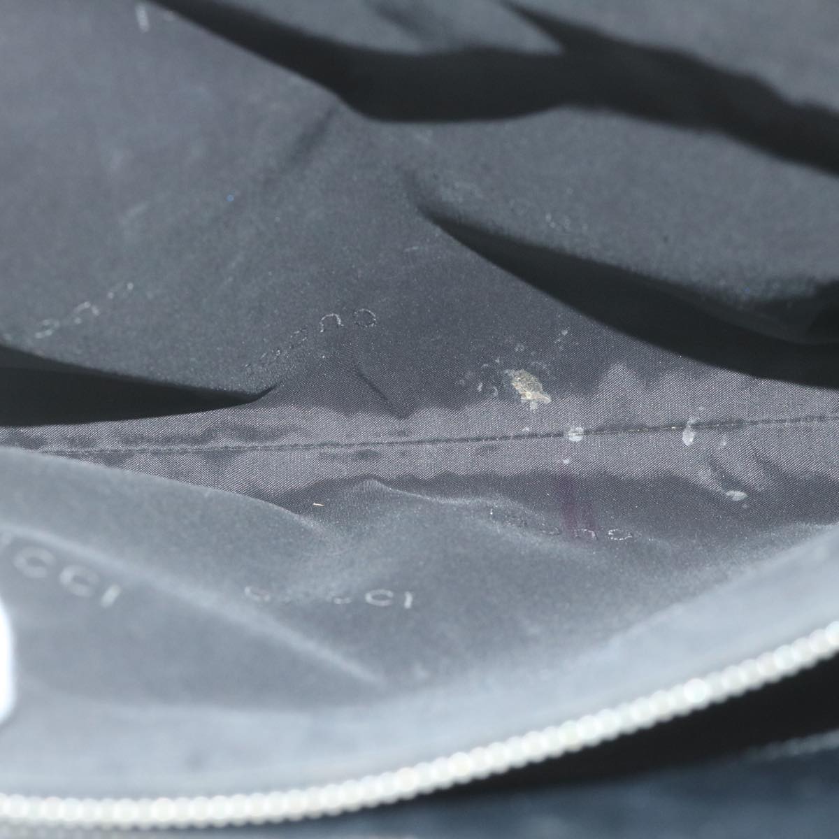 GUCCI Tote Bag Nylon Black 61266