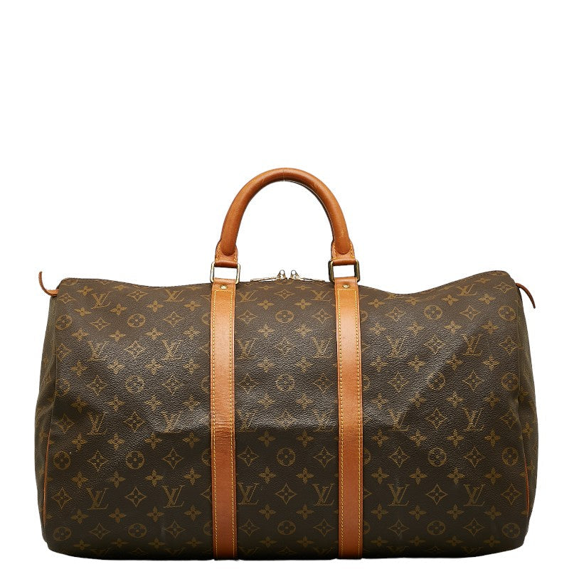 Louis Vuitton Monogram Keepall 50 Boston Bag Travel Bag M41426 Brown