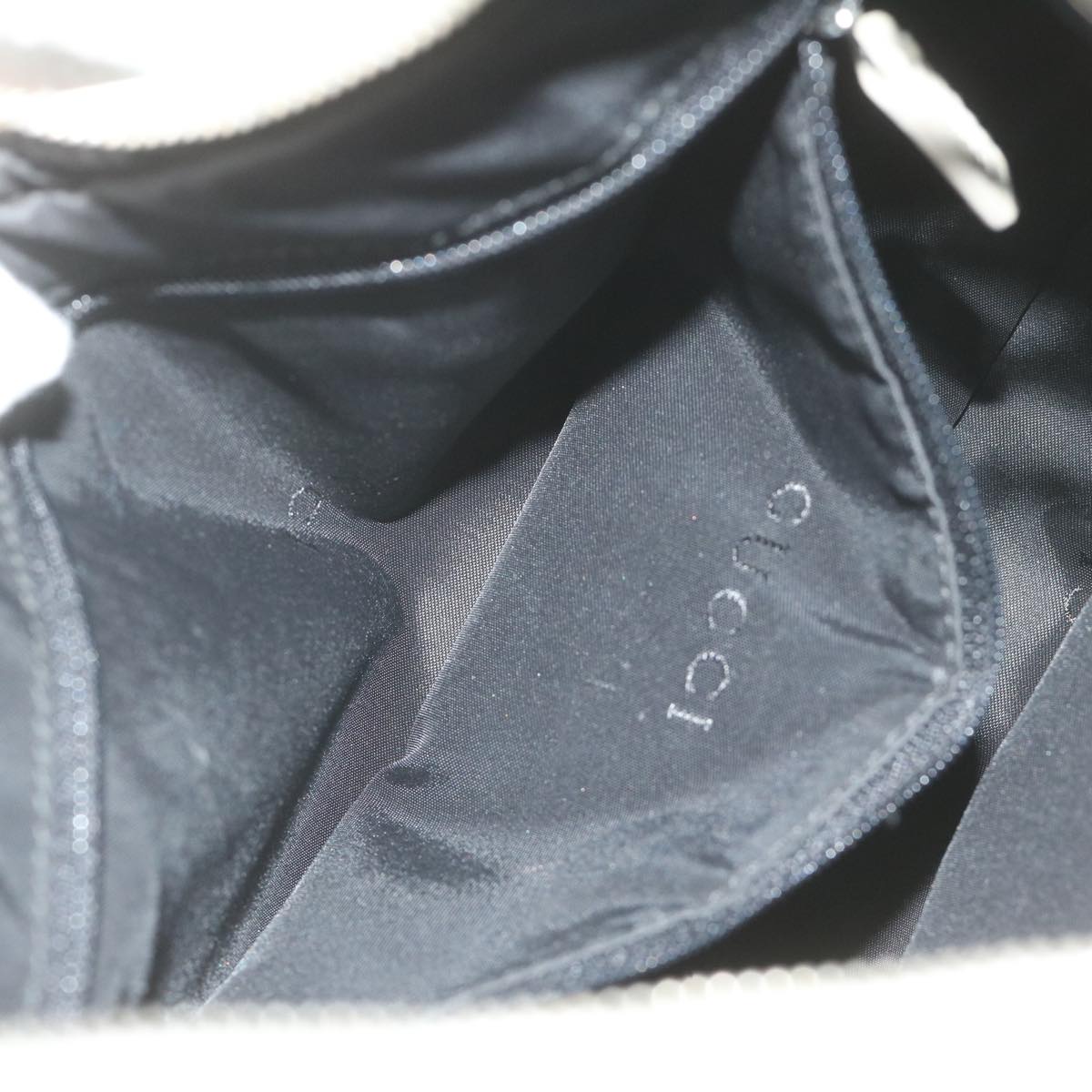 GUCCI Shoulder Bag Canvas White Black 001 3812 61341