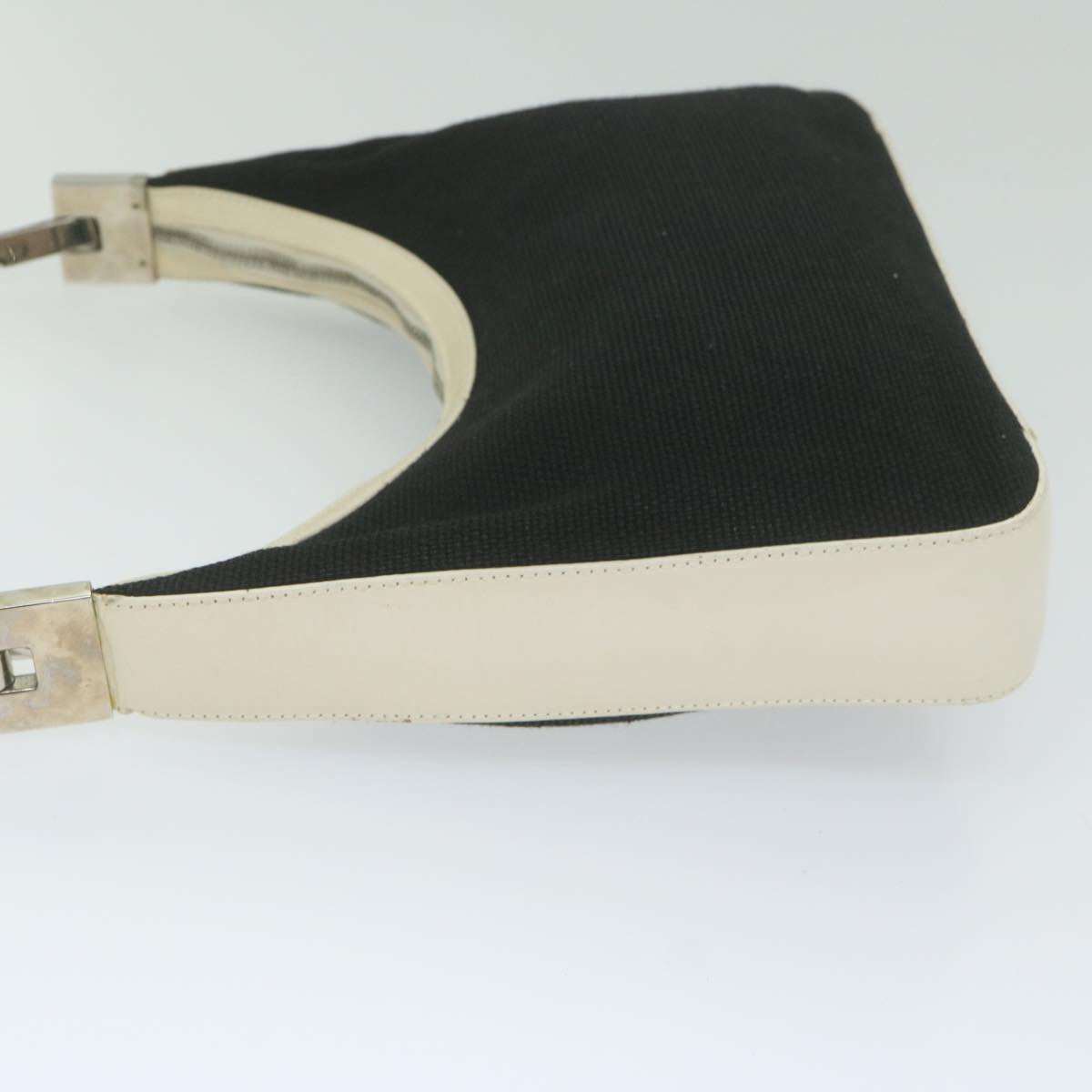 GUCCI Shoulder Bag Canvas White Black 001 3812 61341