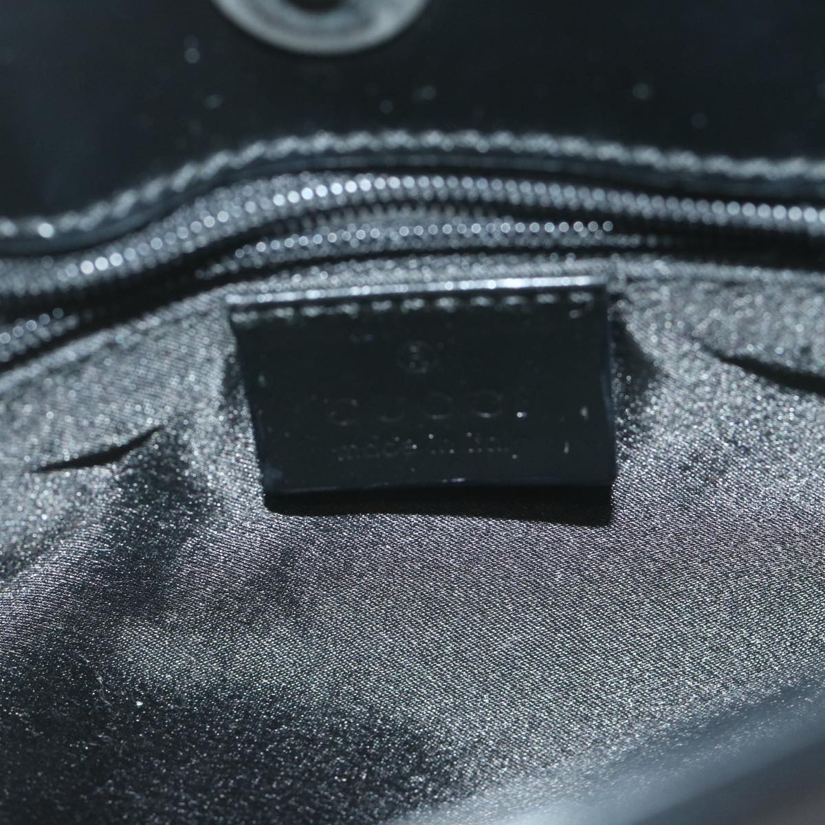 GUCCI Shoulder Bag Enamel Black 001 3193 61342