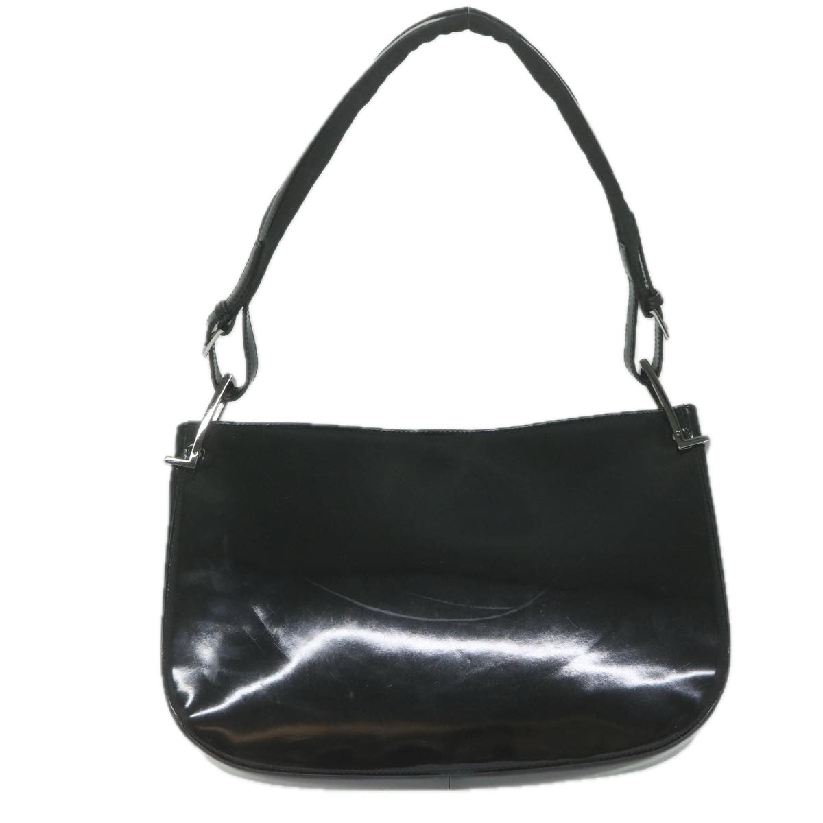 GUCCI Shoulder Bag Enamel Black 001 3193 61342