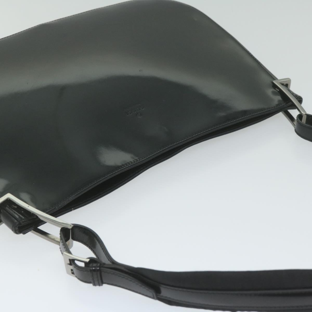 GUCCI Shoulder Bag Enamel Black 001 3193 61342