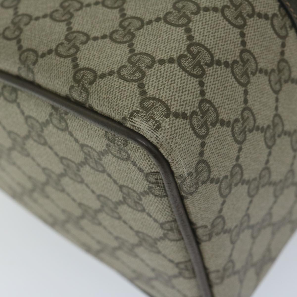 GUCCI GG Canvas Web Sherry Line Hand Bag PVC Beige Red Green 61348
