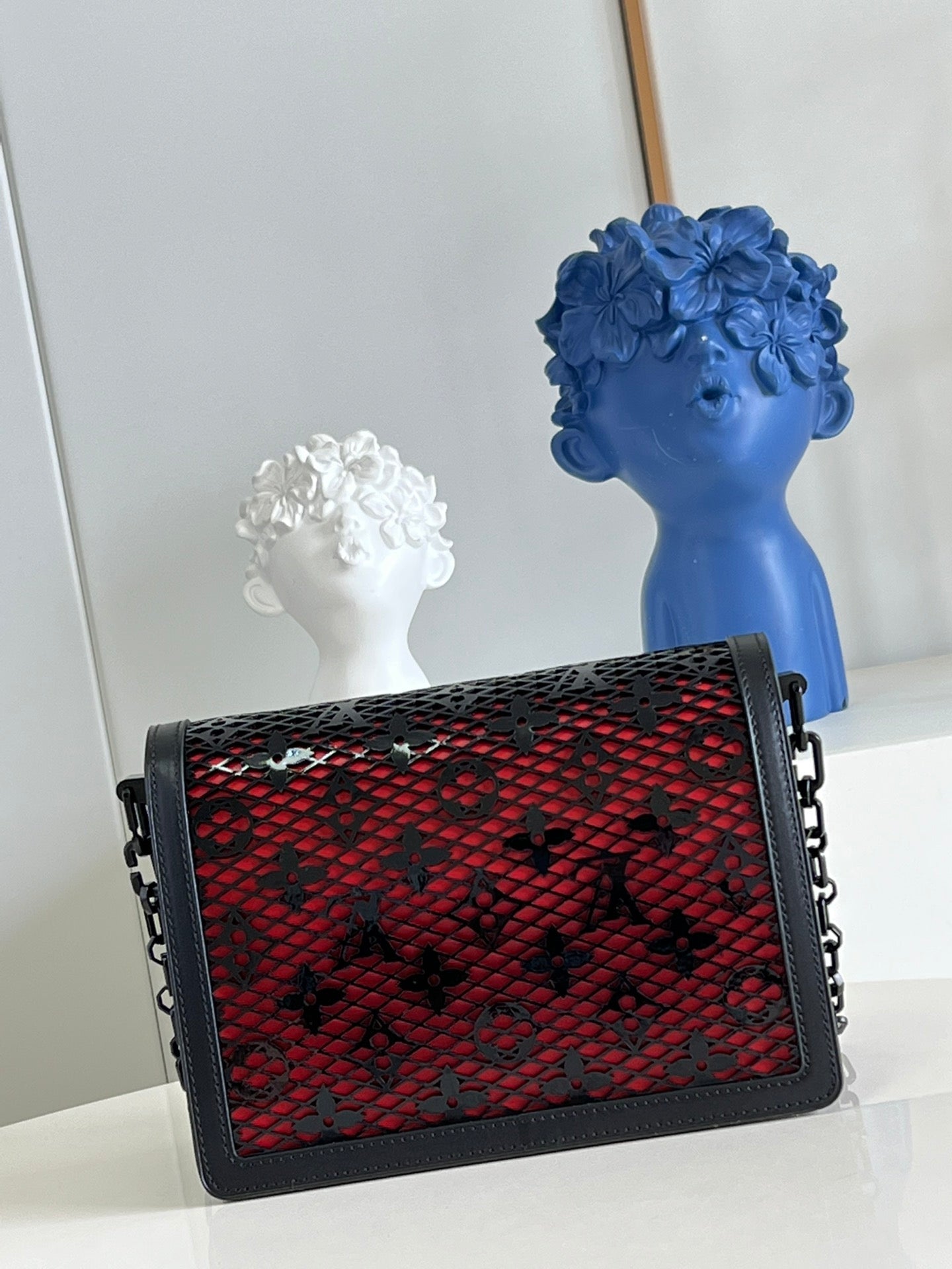 LV Limited Dauphine MM Bags By Nicolas GhesquiÃƒÂ¨re With Monogram LaGLAMI Black For Women 25cm LV