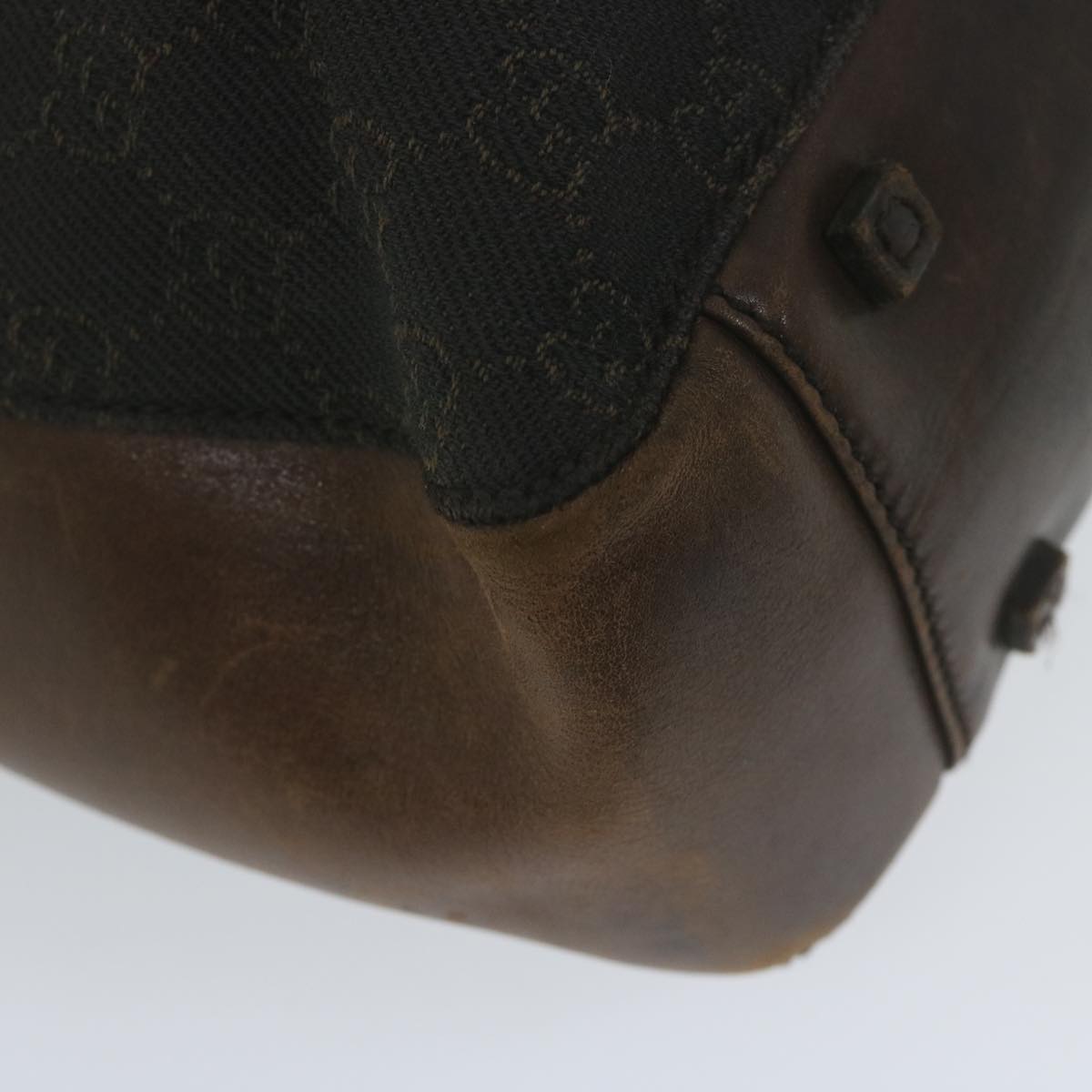 GUCCI GG Canvas Hand Bag Brown 101919 61420