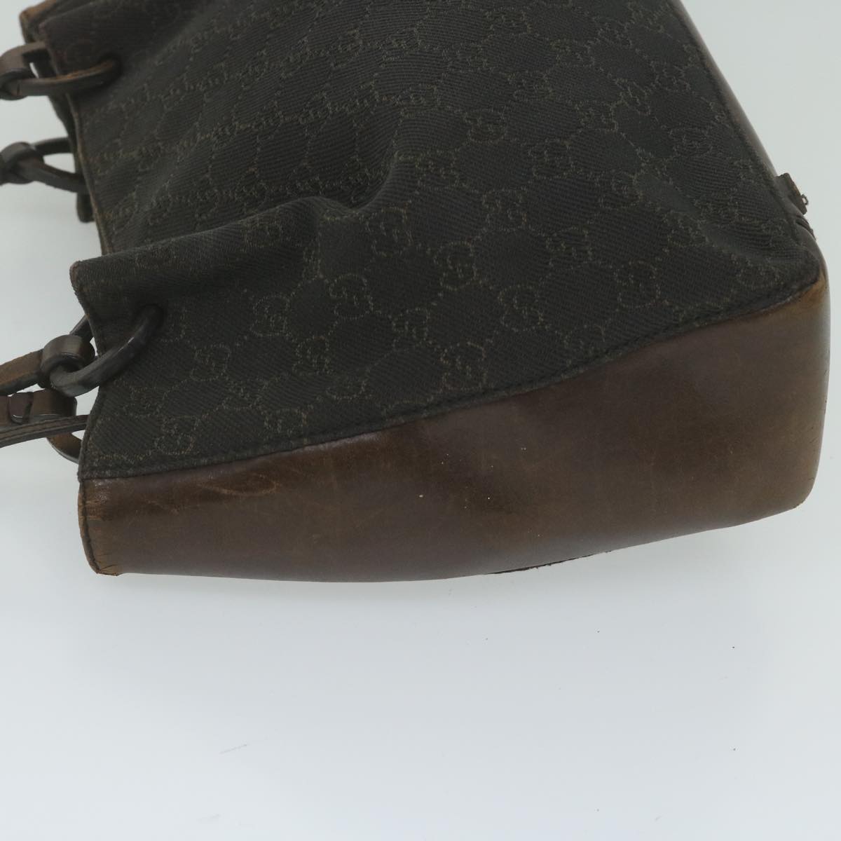 GUCCI GG Canvas Hand Bag Brown 101919 61420