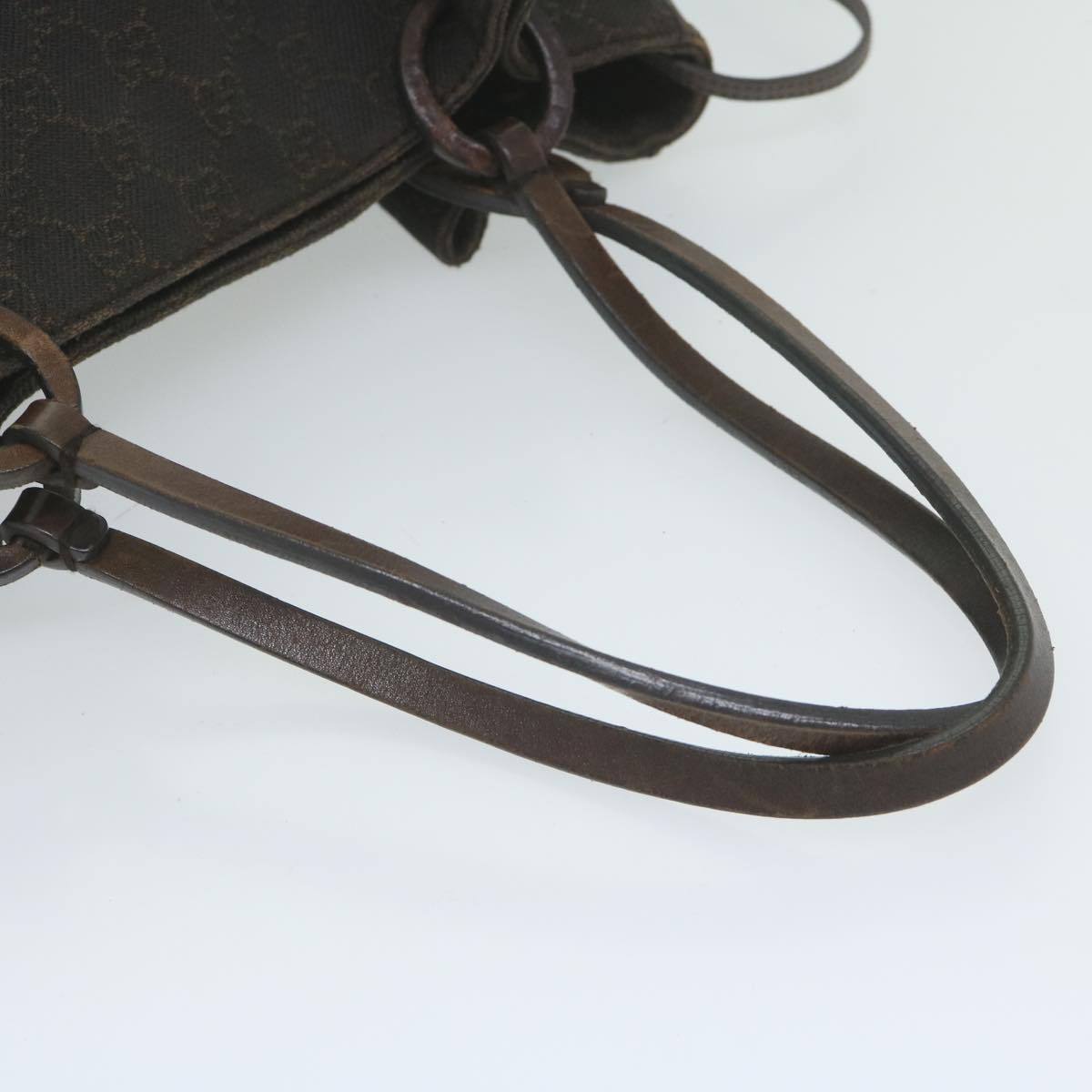 GUCCI GG Canvas Hand Bag Brown 101919 61420