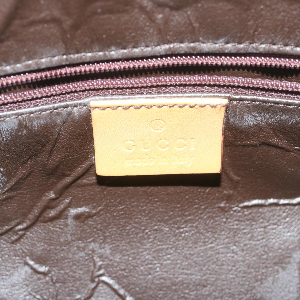 GUCCI GG Canvas Sherry Line Hand Bag Beige Red Brown 000 0851 61421