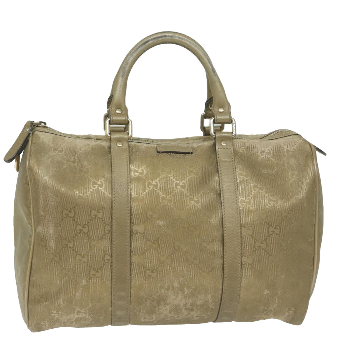 GUCCI GG Canvas Hand Bag Gold 193603 61422