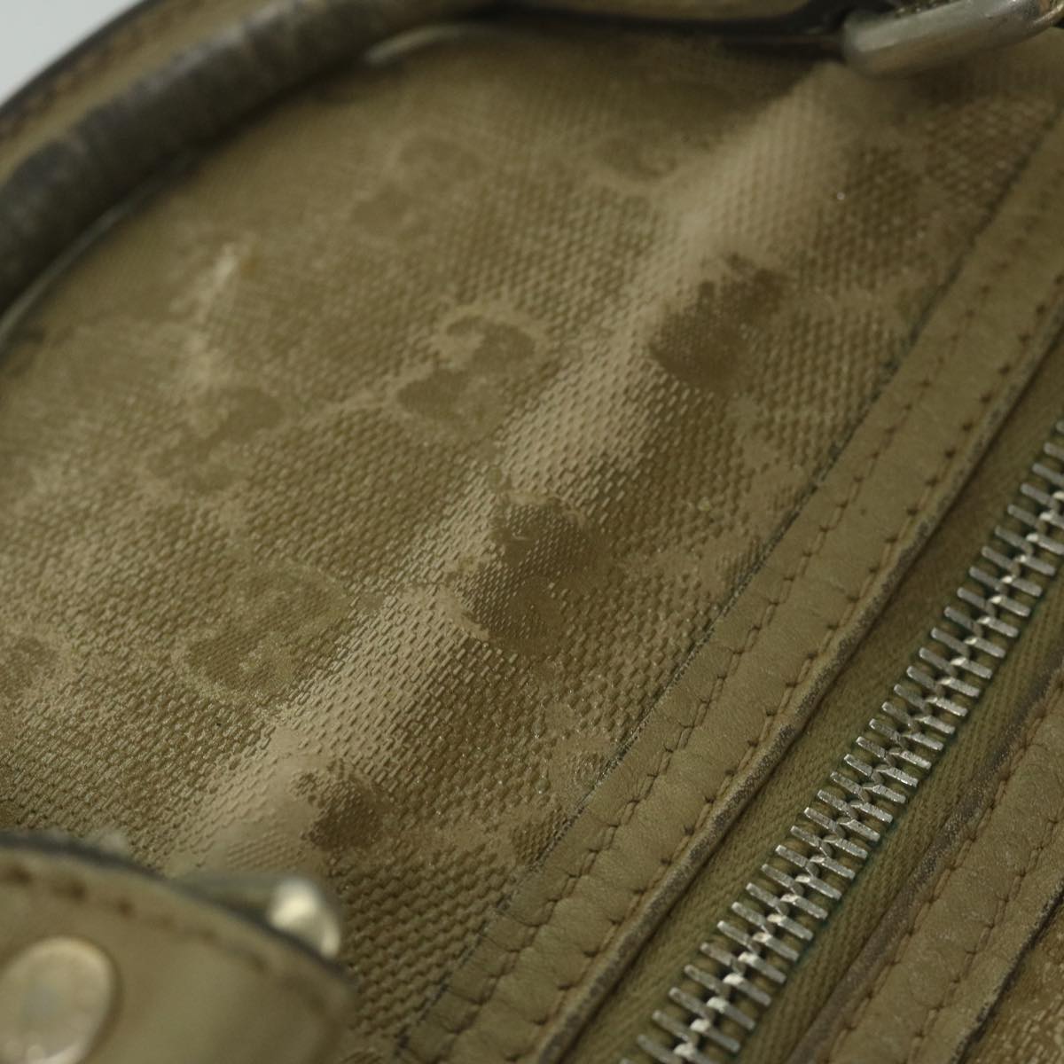 GUCCI GG Canvas Hand Bag Gold 193603 61422