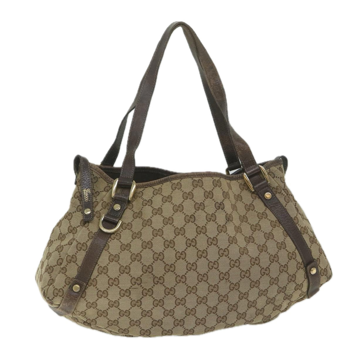GUCCI GG Canvas Tote Bag Beige 130736 61424