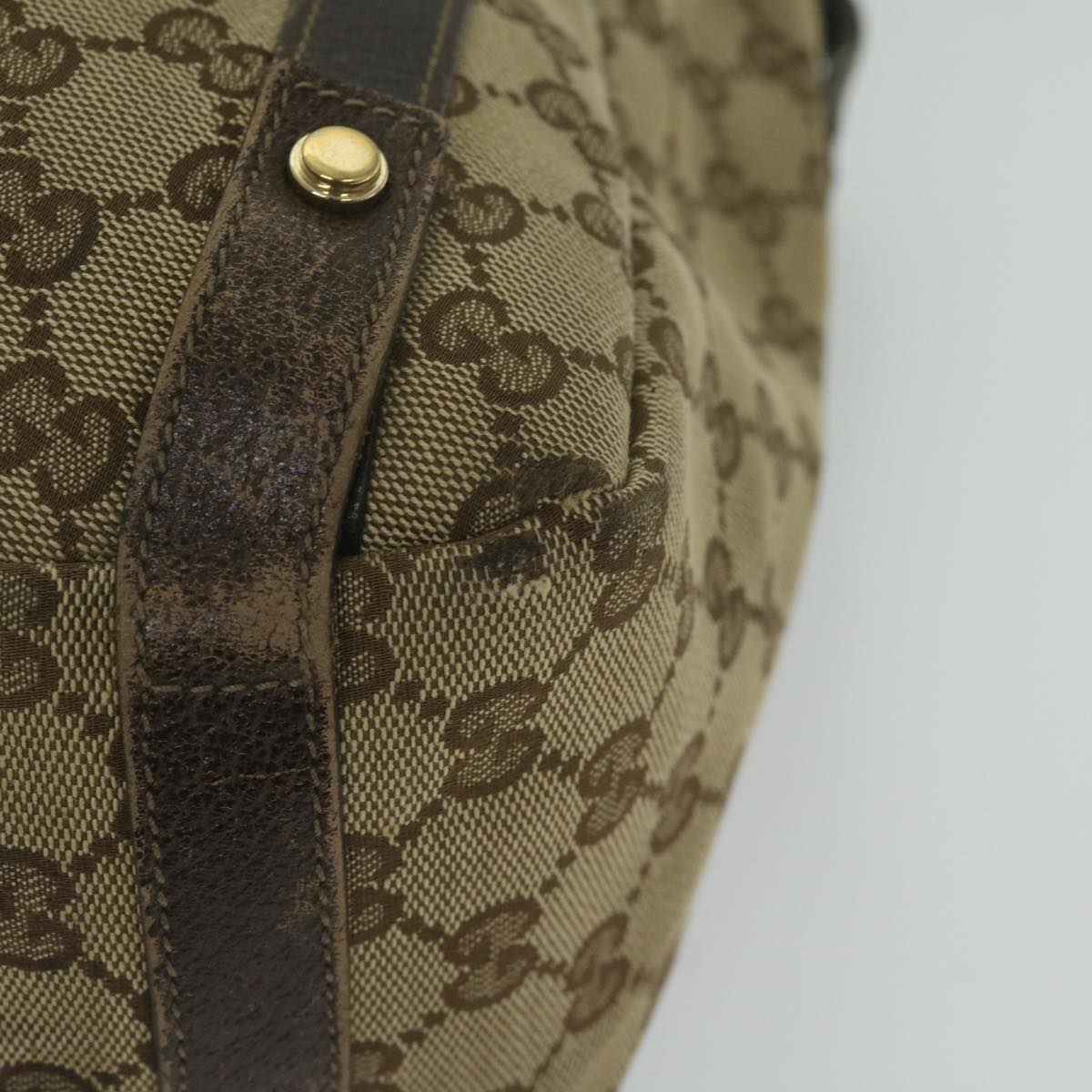 GUCCI GG Canvas Tote Bag Beige 130736 61424