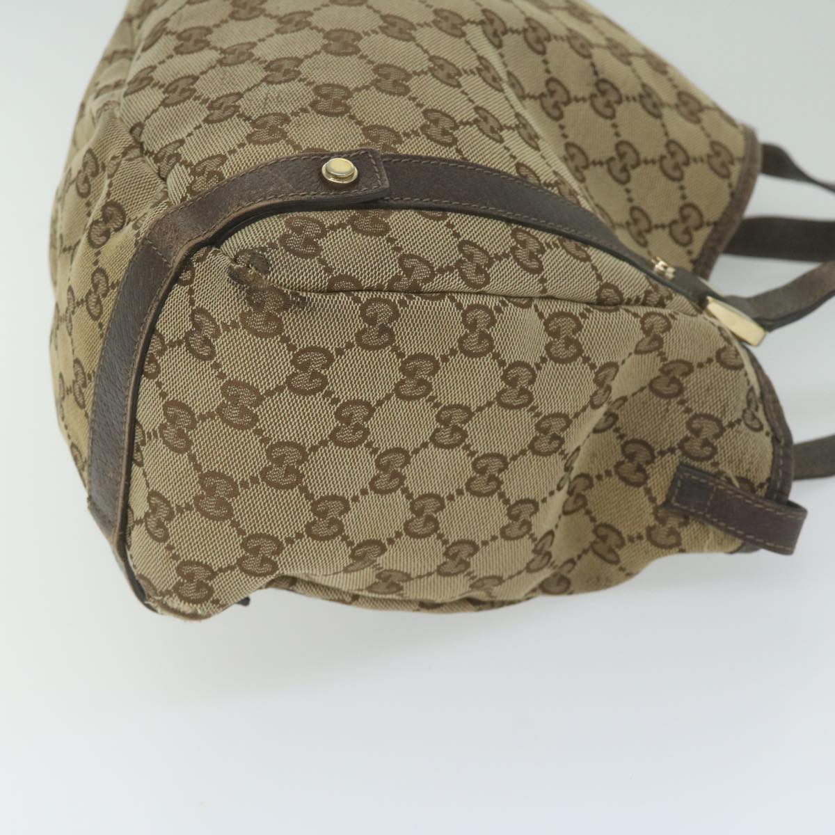 GUCCI GG Canvas Tote Bag Beige 130736 61424