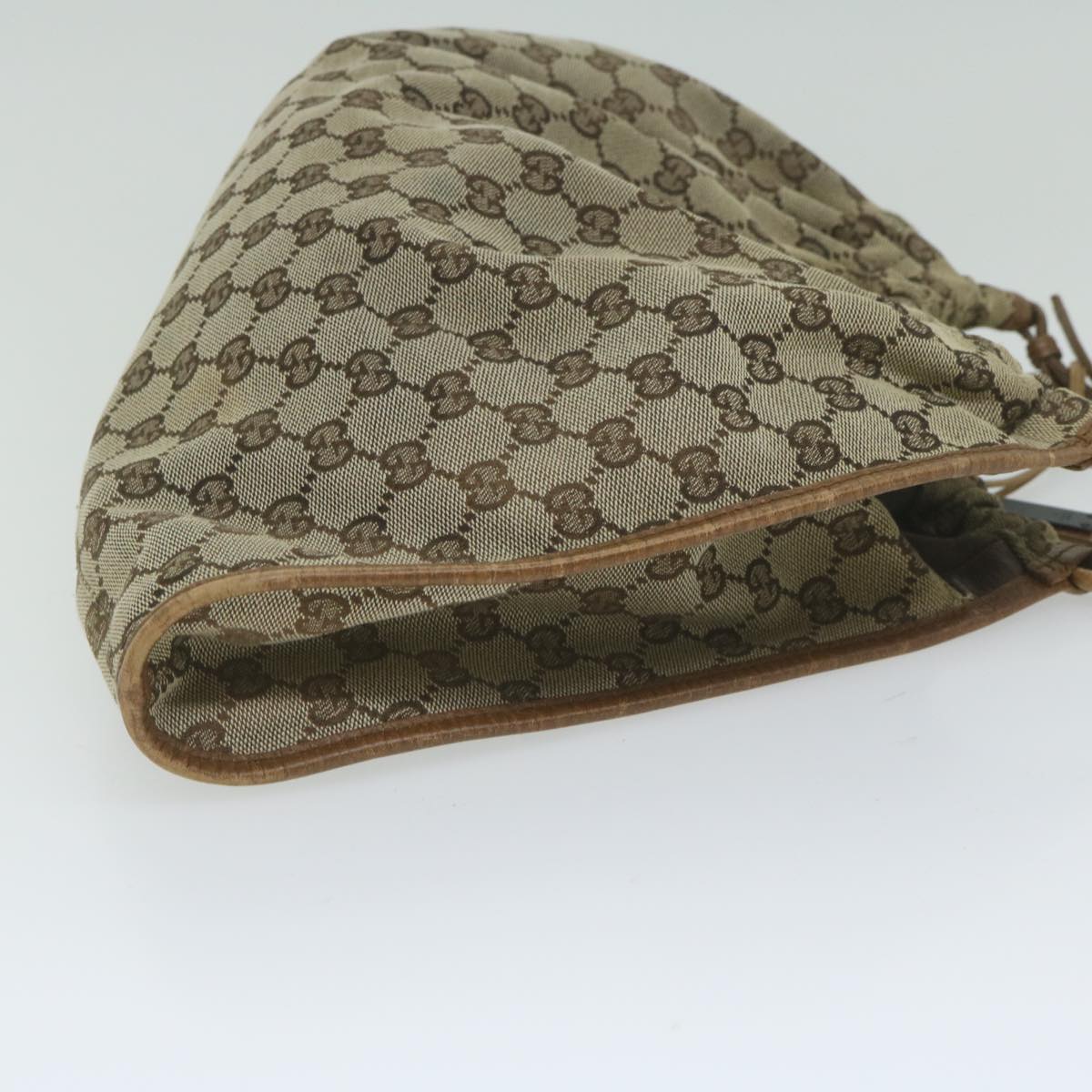 GUCCI GG Canvas Hand Bag Beige 76554 61426